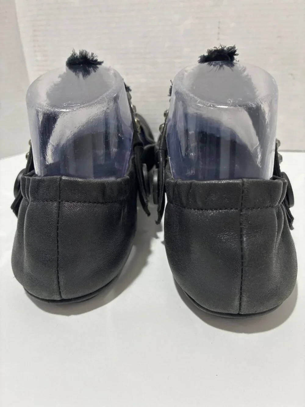 Tory Burch Minnie Reva Ballet Flats Embellished Convertible Strap 8.5 Ballerina